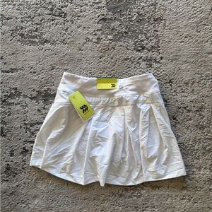 All in Motion White Pleated Tennis Skirt